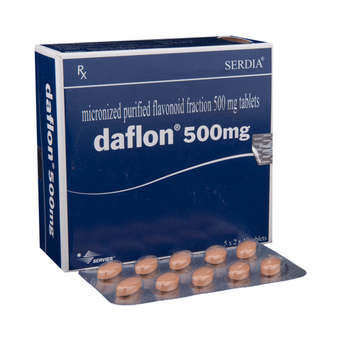 Daflon 500 mg Tablet: View Uses, Side Effects, Price and Substitutes